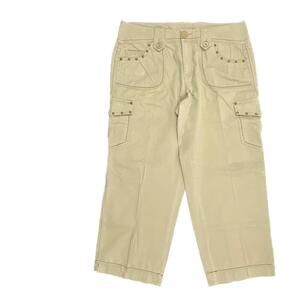 Cato Cargo Capri Women's size 10 Beige Chino Pants